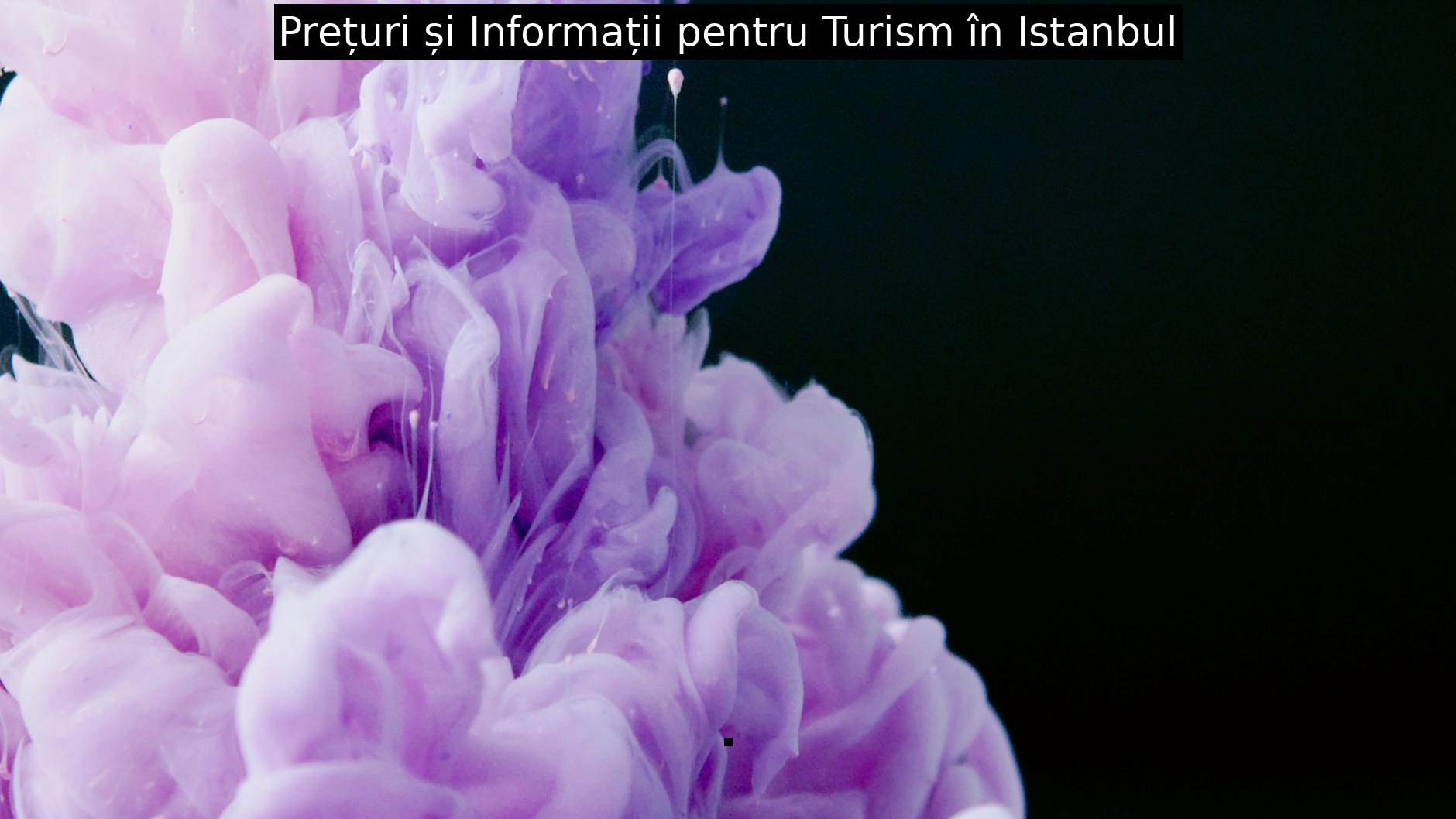 Prețuri și Informații pentru Turism în Istanbul