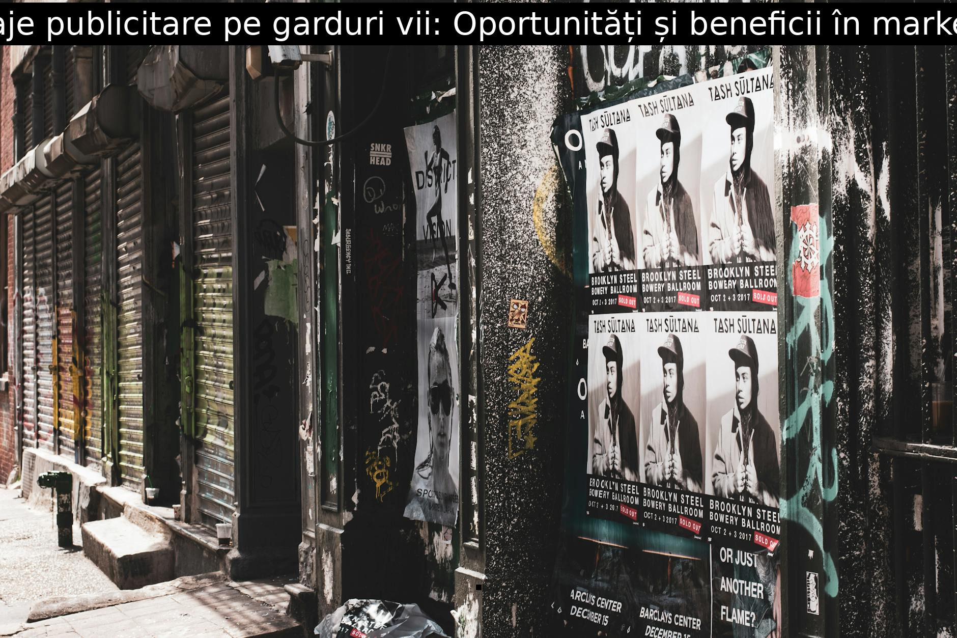 Mesaje publicitare pe garduri vii: Oportunități și beneficii în marketing