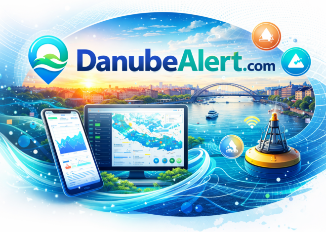 Cotele Dunării la Hârșova în 2026: nivelul apei azi, grafic și evoluție pe luni